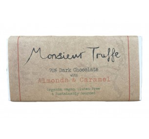 70% Dark Block with Almonds & Caramel